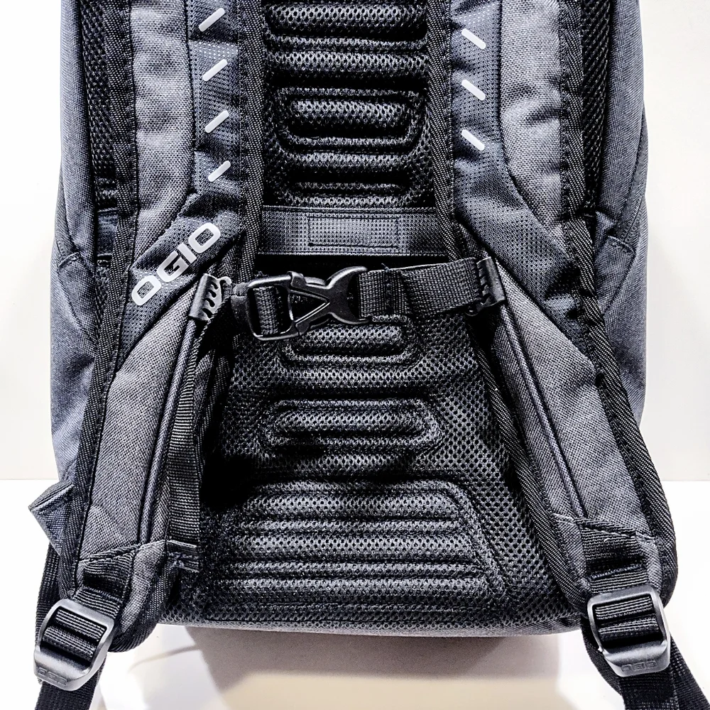 OGIO Hatch Laptop Backpack Black Charcoal Gray Embroidered Smoothie King Logo